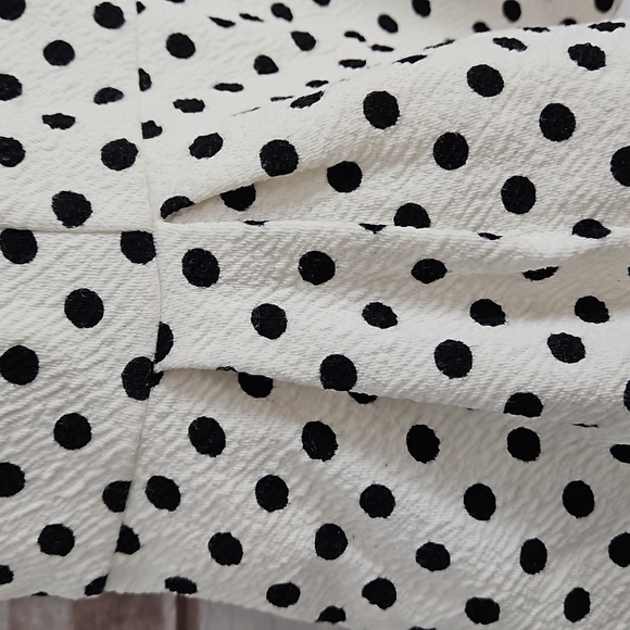 Anthropologie Postmark Off White and Black Polka Dot Blouse - Size Small - Picture 9 of 12